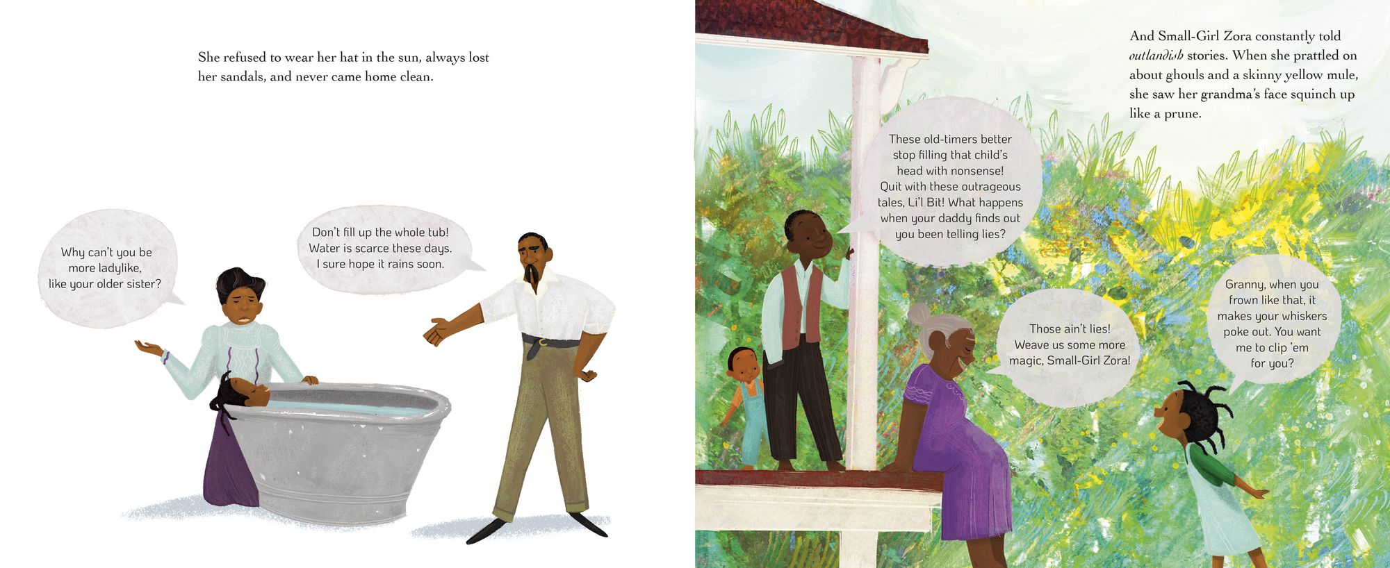 Small-Girl Zora and the Shower of Stories: A Tall Tale Based on the Life and Work of Zora Neale Hurston