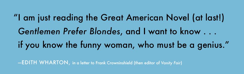 Gentlemen Prefer Blondes: A Novel