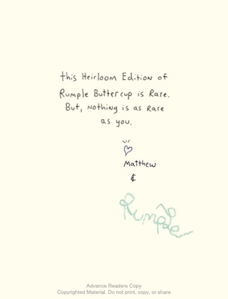 Rumple Buttercup: A Story of Bananas, Belonging, and Being Yourself Heirloom Edition