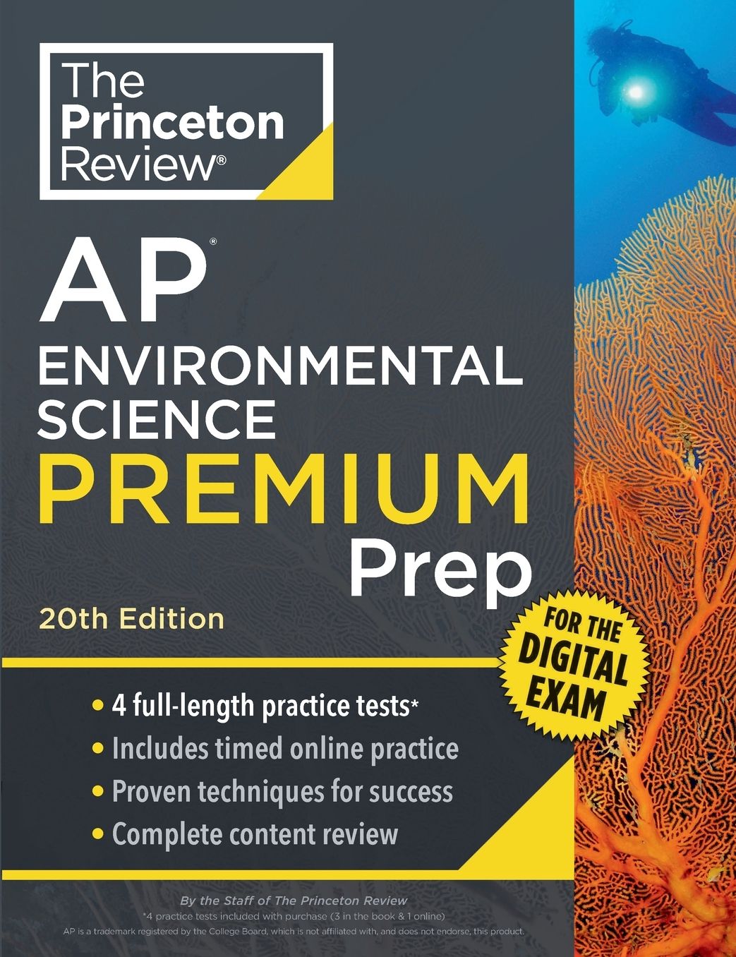 Princeton Review AP Environmental Science Premium Prep, 20th Edition: 4 Practice Tests + Digital Practice Online + Content Review