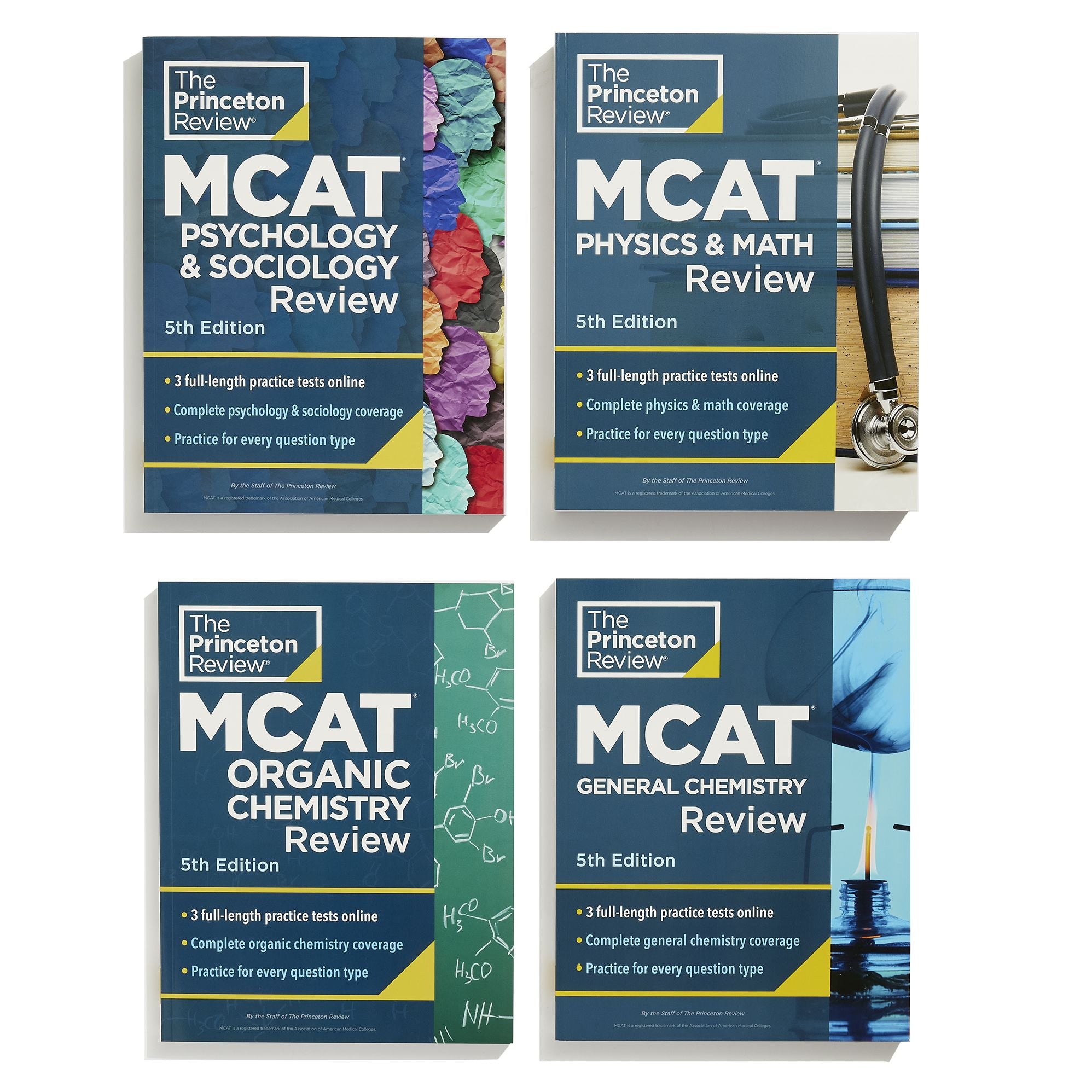 Princeton Review MCAT Subject Review Complete Box Set, 5th Edition: 7 Complete Books + 3 Online Practice Tests