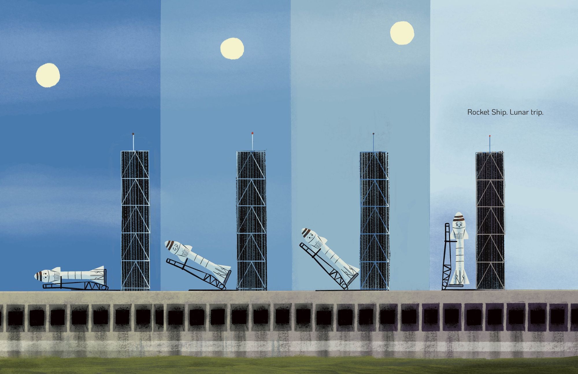 Rocket Beams, Lunar Dreams