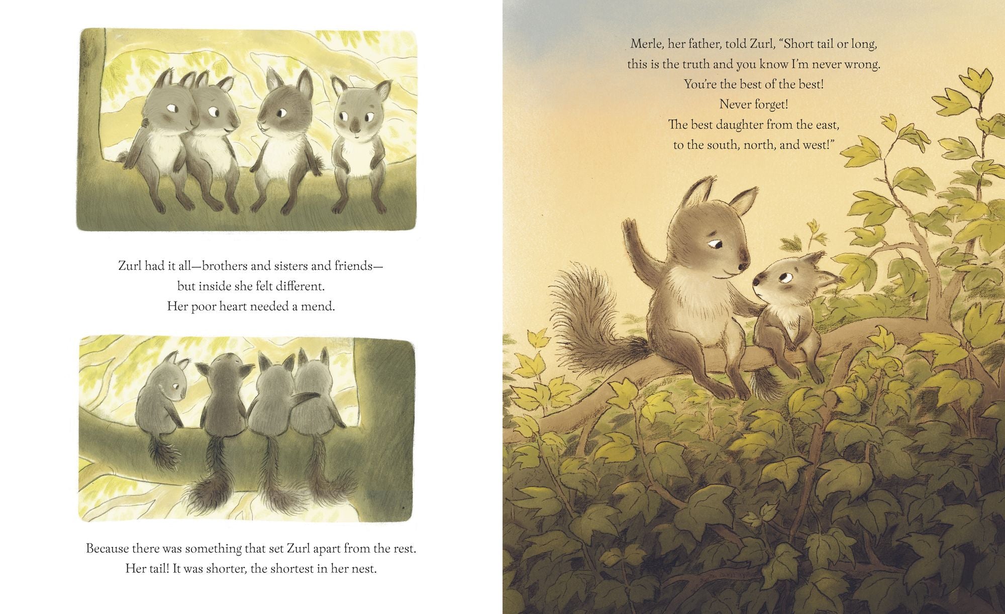 When Digz the Dog Met Zurl the Squirrel: A Short Tale About a Short Tail