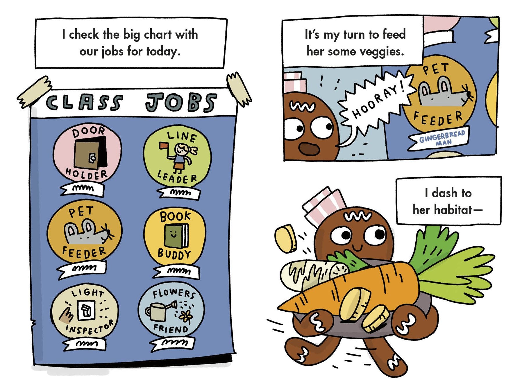 The Gingerbread Man: Class Pet on the Loose: A Graphic Novel