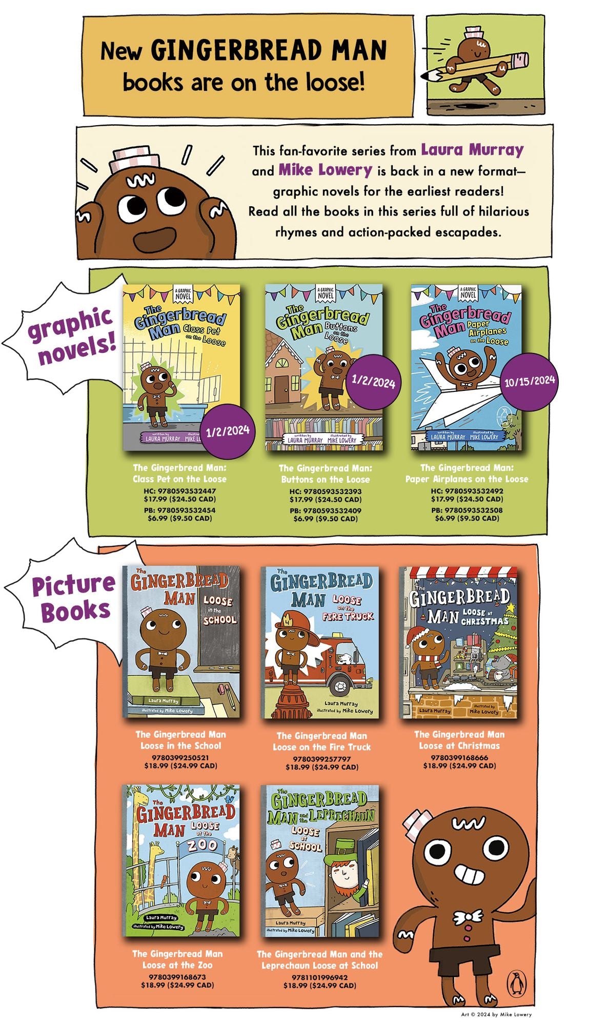 The Gingerbread Man: Class Pet on the Loose: A Graphic Novel