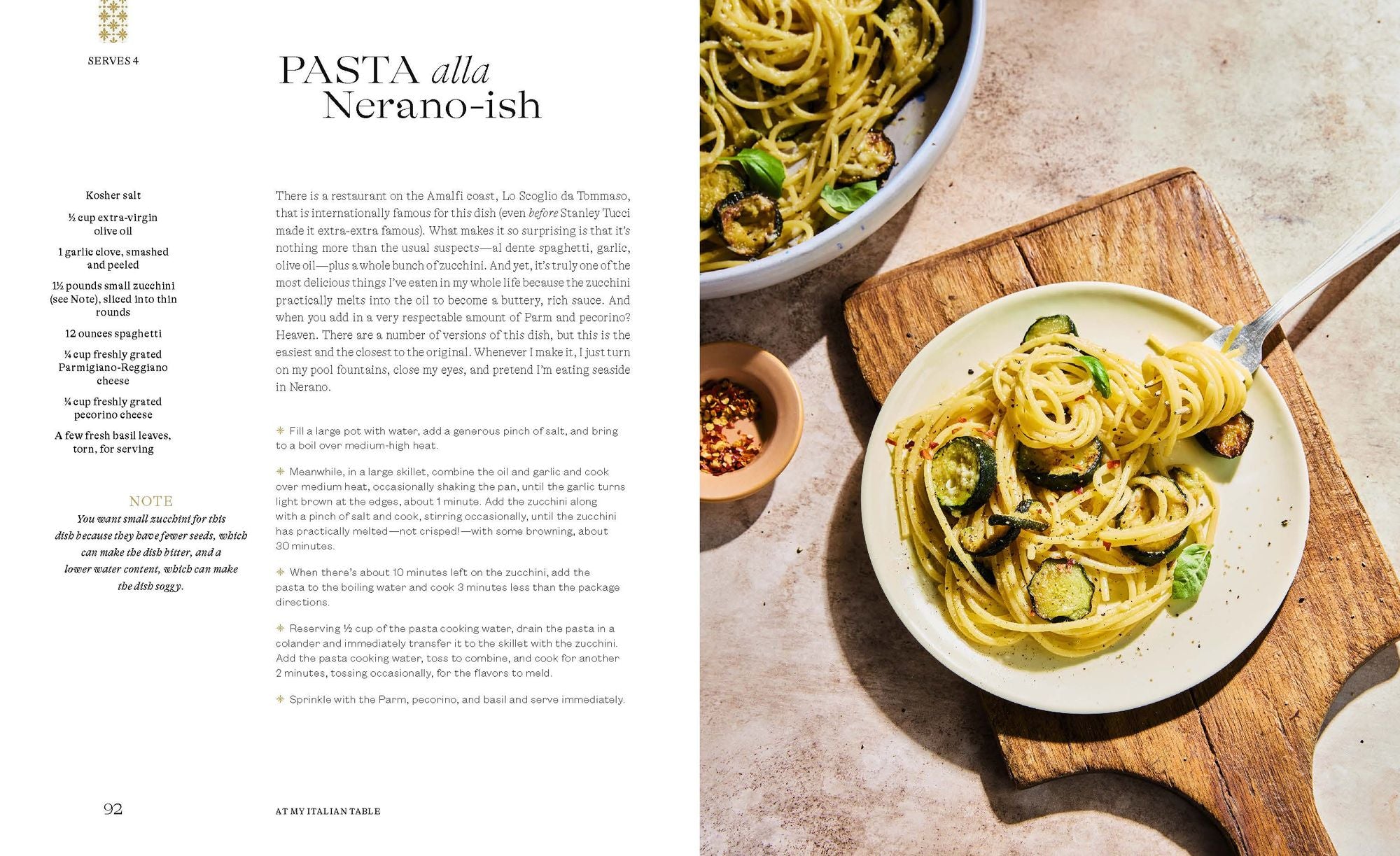 At My Italian Table: Family Recipes from My Cucina to Yours: A Cookbook