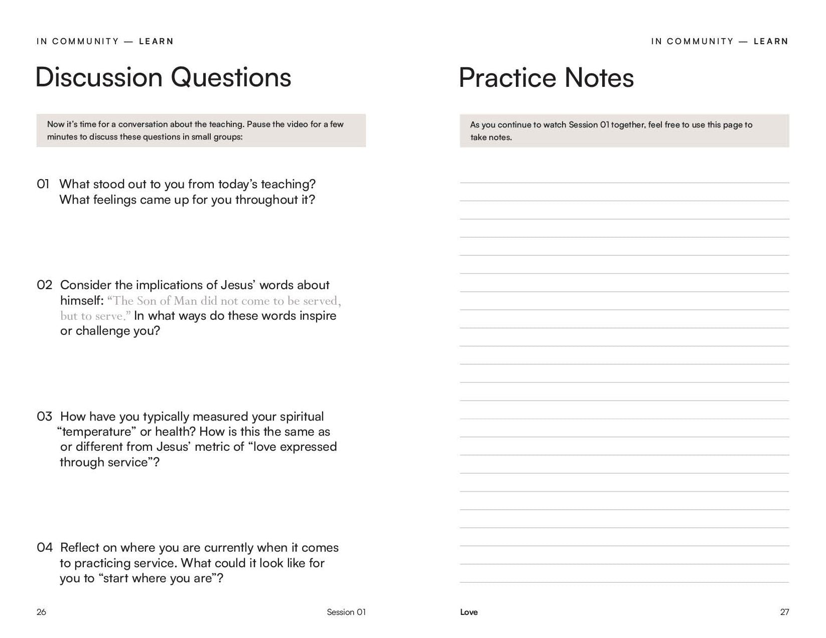 The Service Practice: A Four-Session Guide to Serve in the Way of Jesus