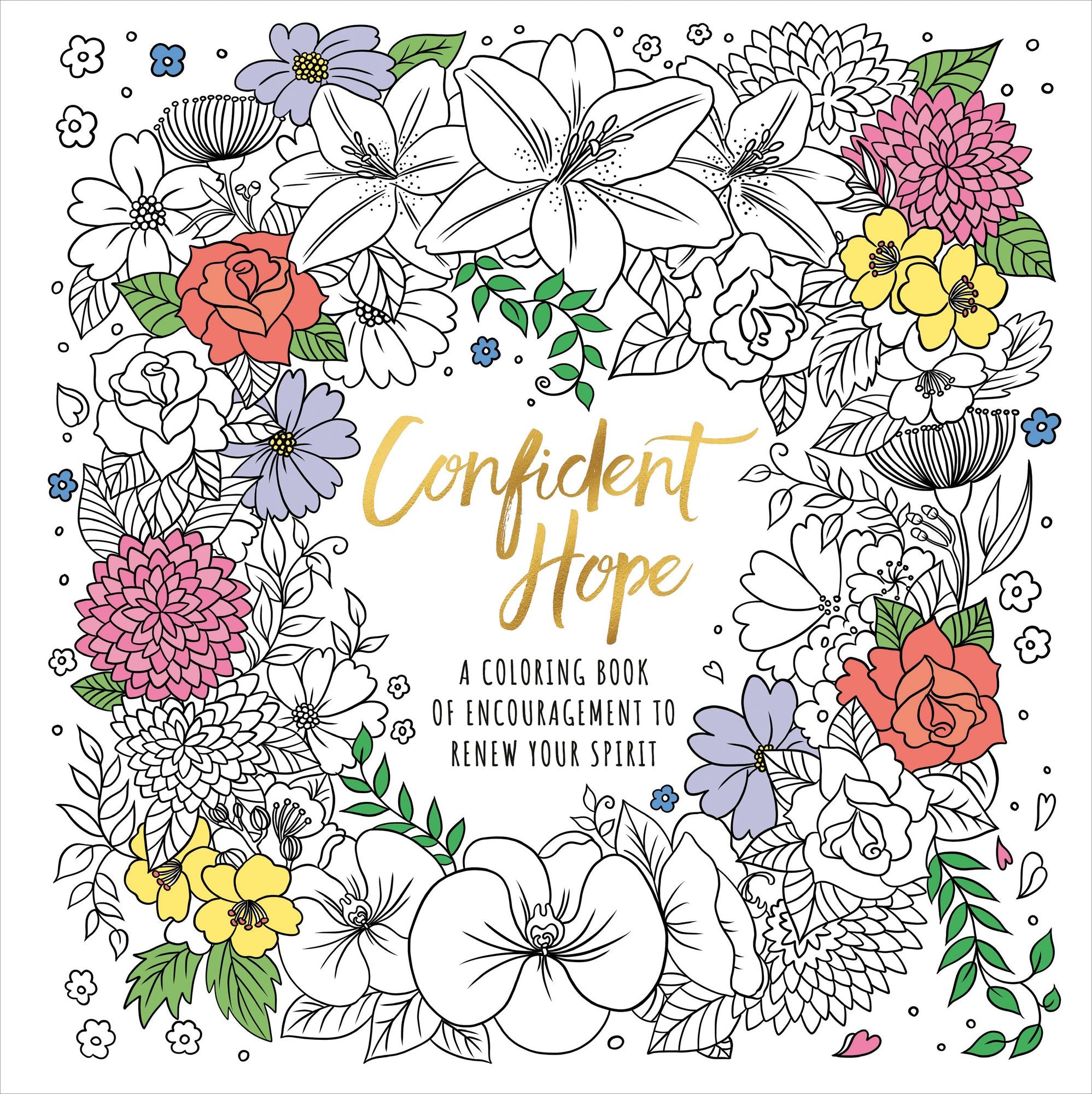 Confident Hope: A Coloring Book of Encouragement to Renew Your Spirit
