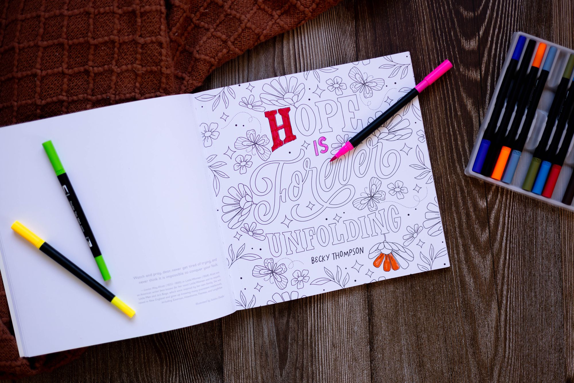 Confident Hope: A Coloring Book of Encouragement to Renew Your Spirit