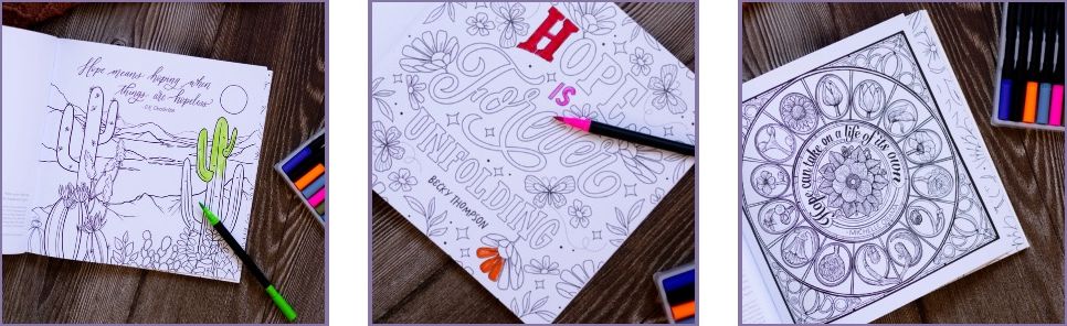 Confident Hope: A Coloring Book of Encouragement to Renew Your Spirit