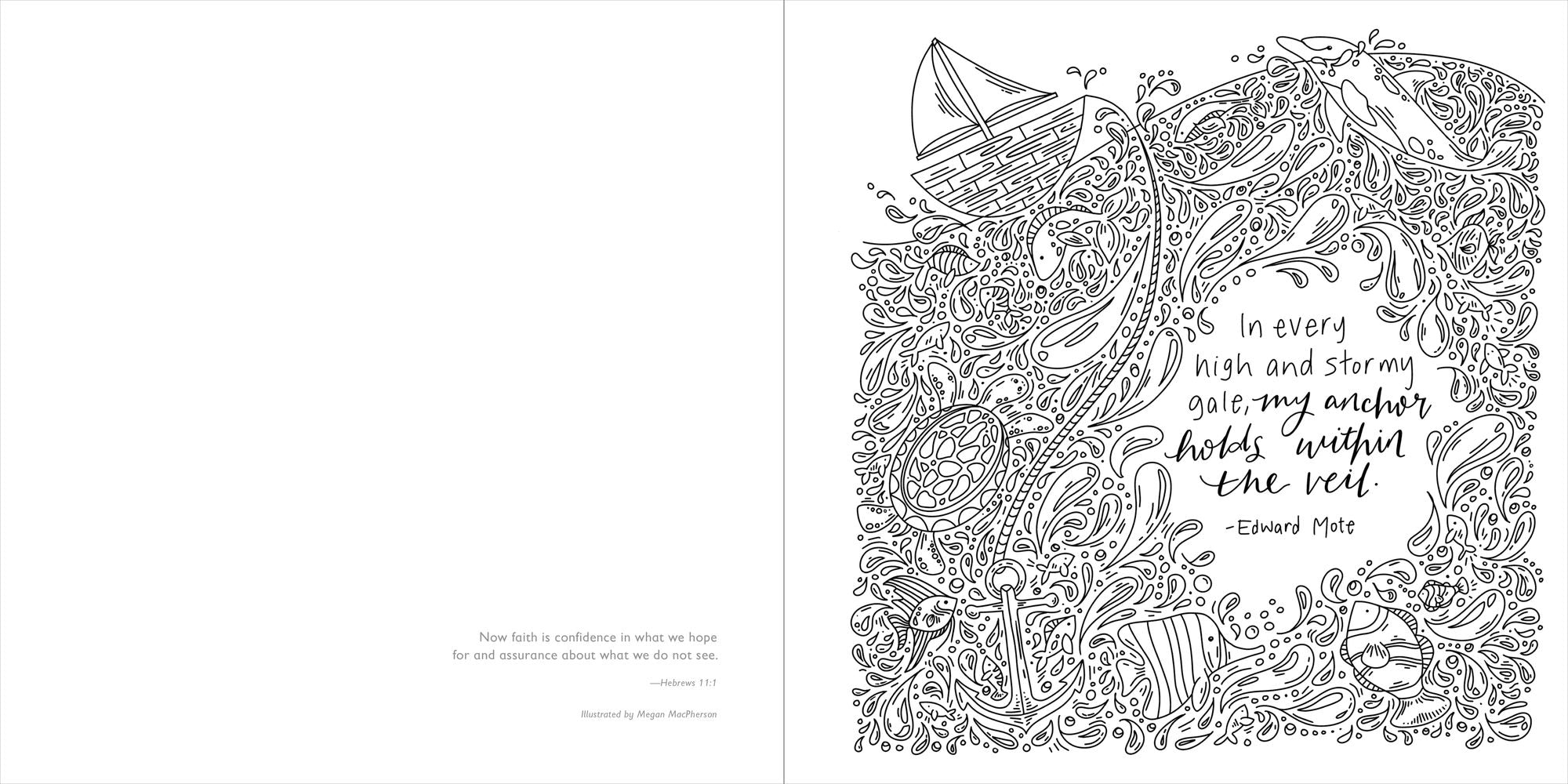 Confident Hope: A Coloring Book of Encouragement to Renew Your Spirit