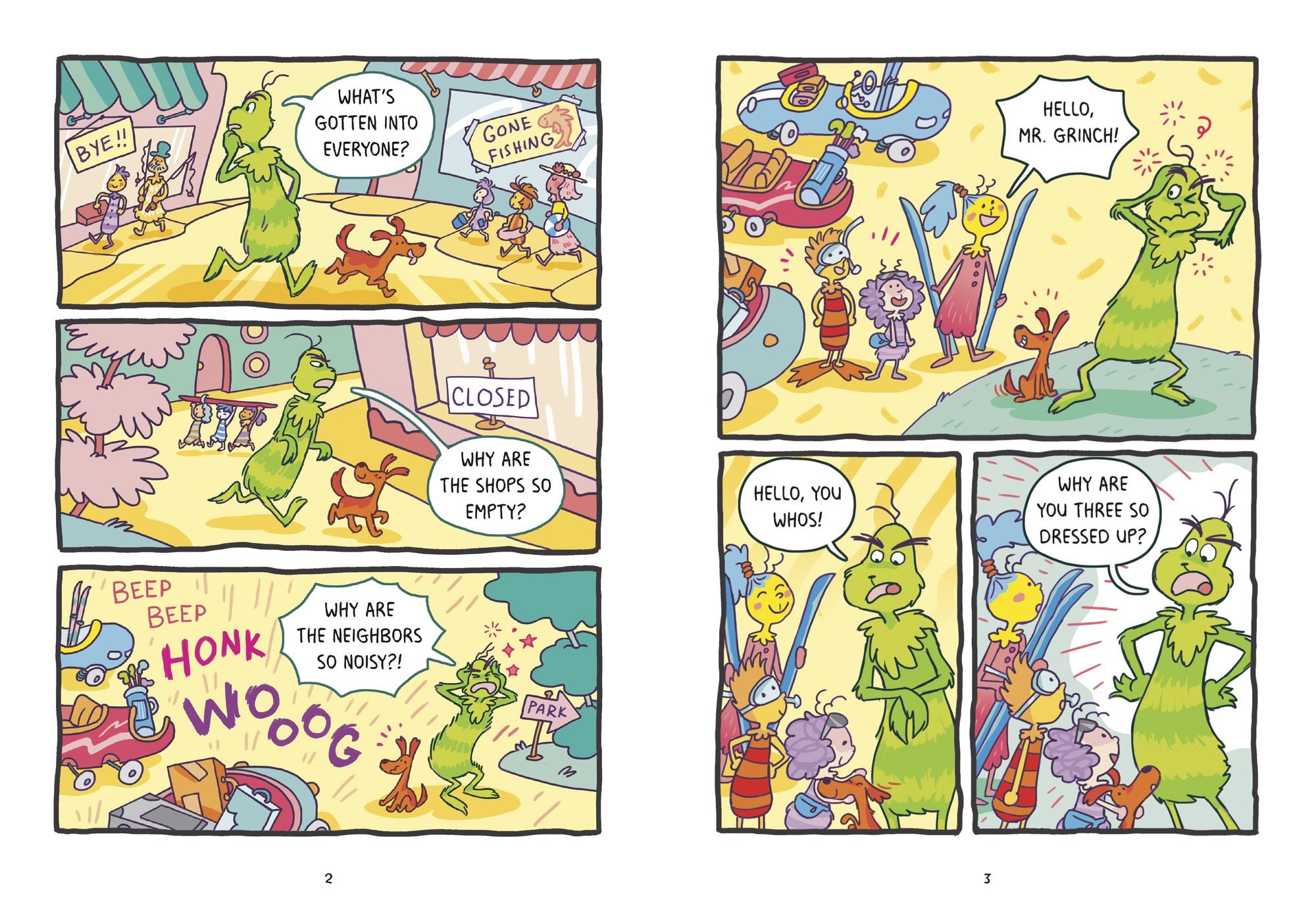 Dr. Seuss Graphic Novel: The Grinch Takes a Vacation: A Grinch Story