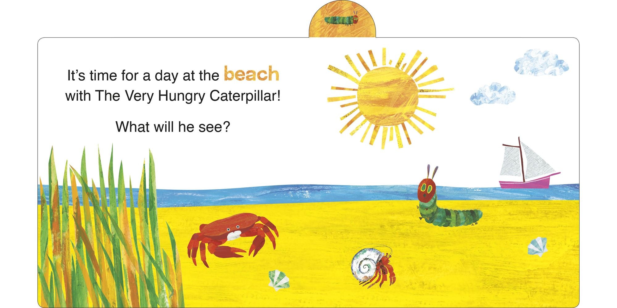 A Day at the Beach with The Very Hungry Caterpillar: A Tabbed Board Book