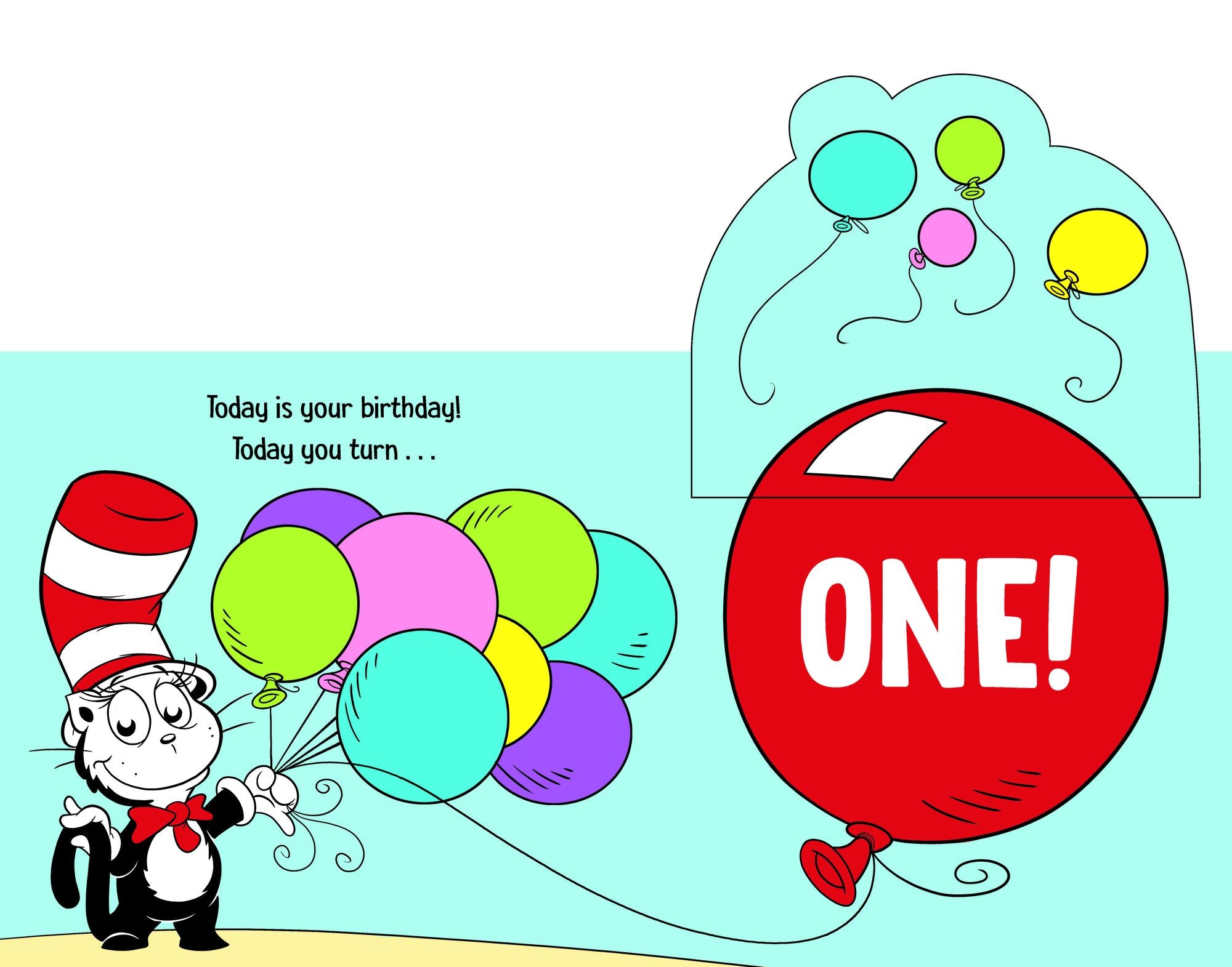 Happy First Birthday! With Dr. Seuss Babies: An Interactive Lift-the-Flap Board Book with a Mirror