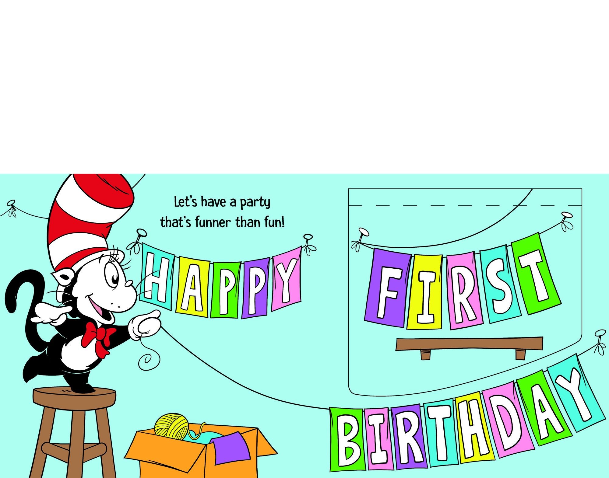 Happy First Birthday! With Dr. Seuss Babies: An Interactive Lift-the-Flap Board Book with a Mirror
