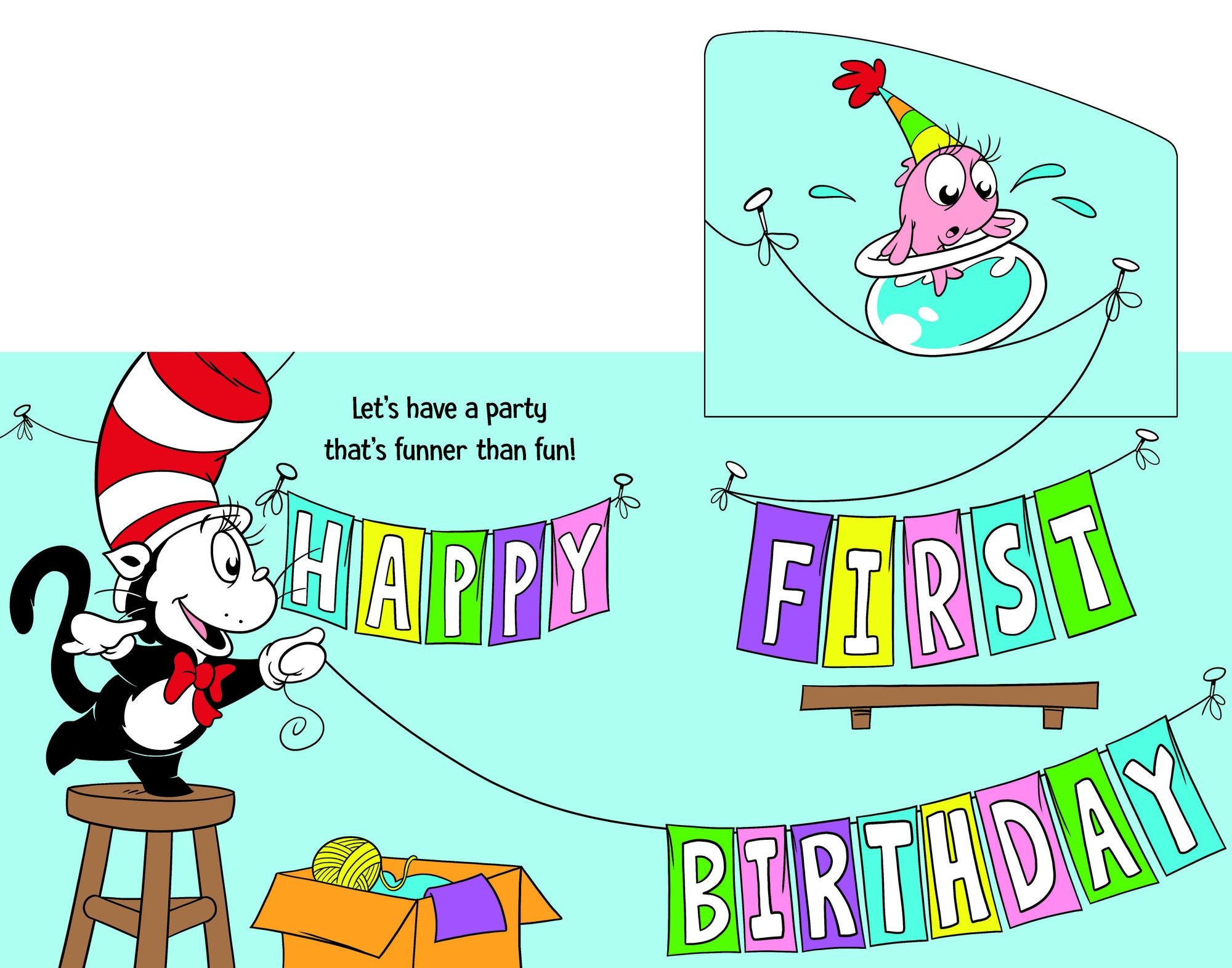 Happy First Birthday! With Dr. Seuss Babies: An Interactive Lift-the-Flap Board Book with a Mirror