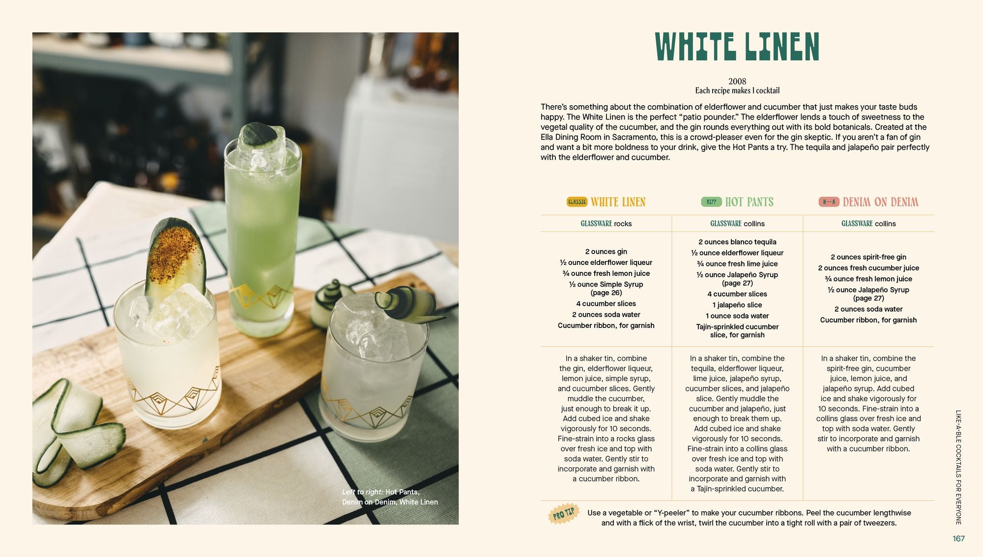 Three Cheers: Cocktails Three Ways: Classics, Riffs, and Zero-Proof Sips