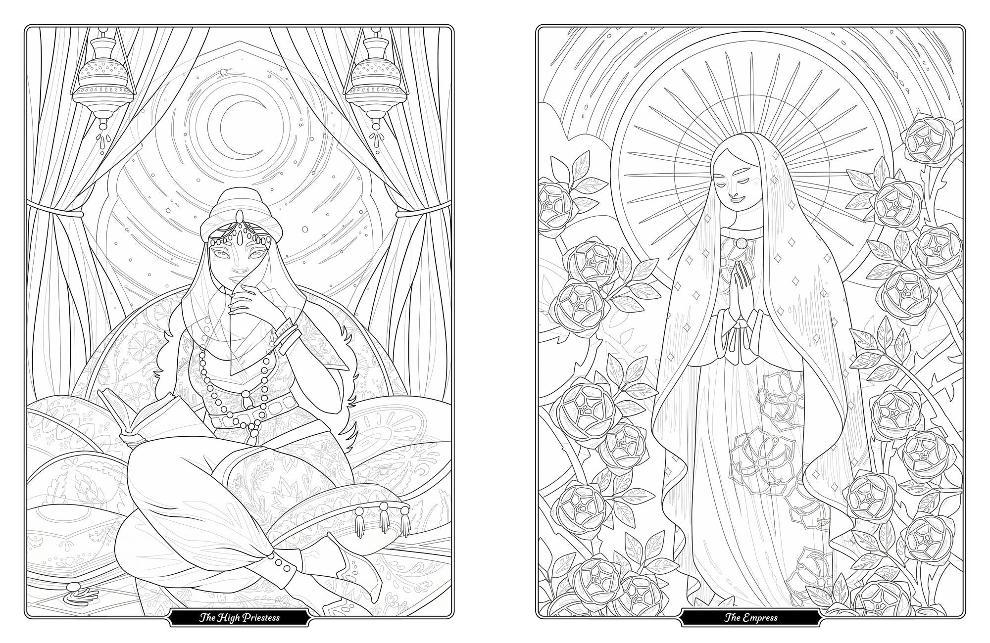 Tarot of the Divine Coloring Book: Inspired by Deities, Folklore, and Fairy Tales from Around the World
