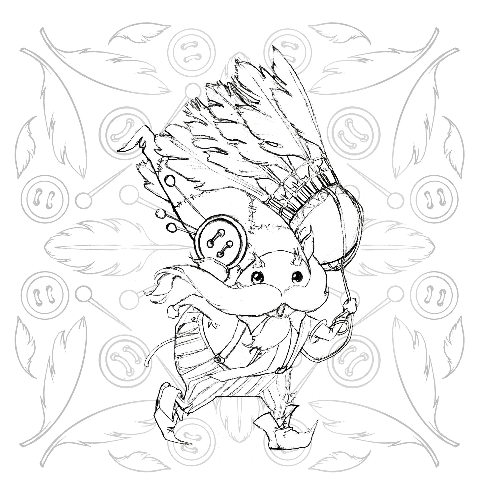 Pop Manga Paint and Ink Coloring Book