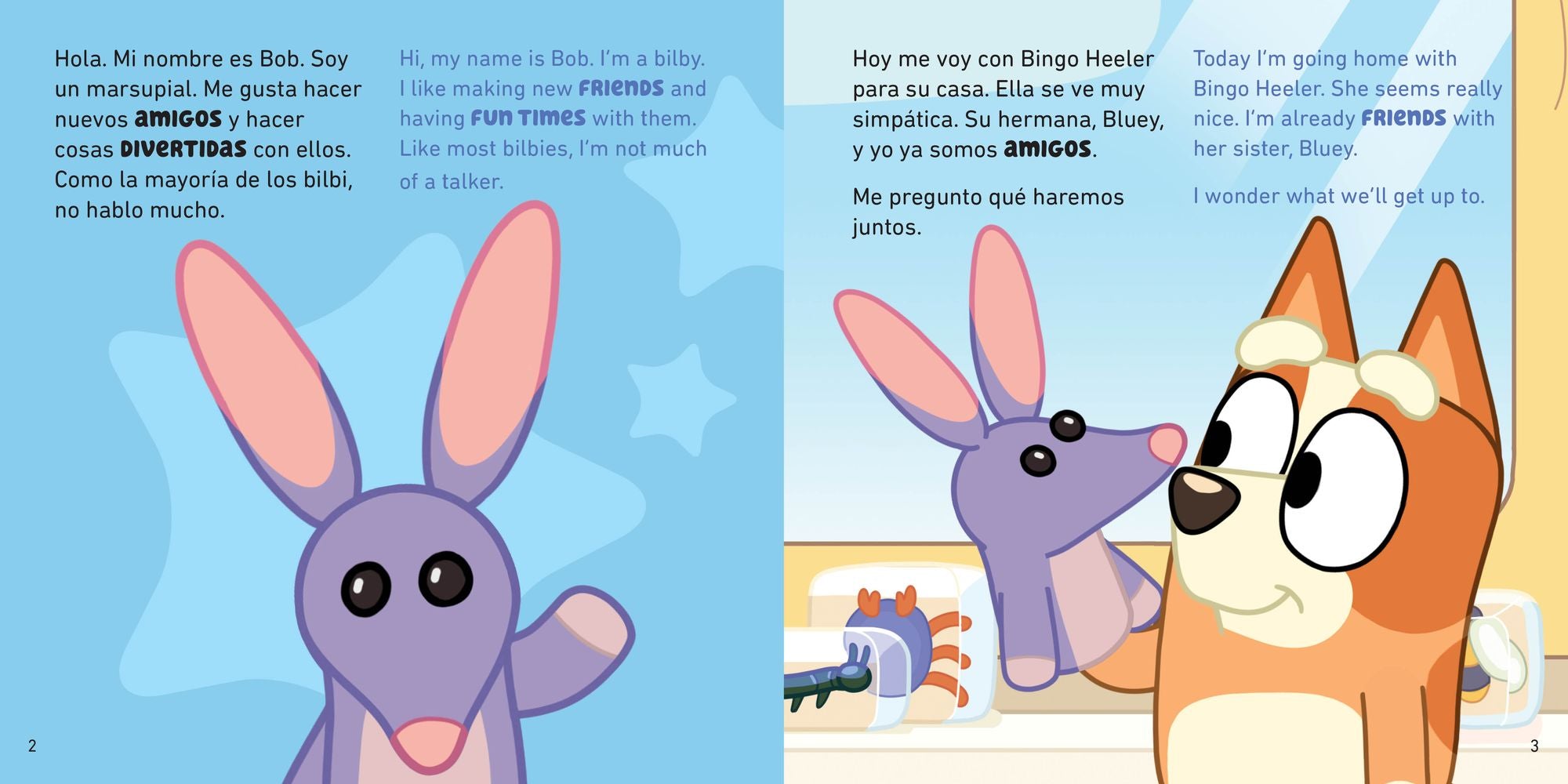 Bob Bilby: A Bilingual Bluey Book / Un libro bilingüe de Bluey