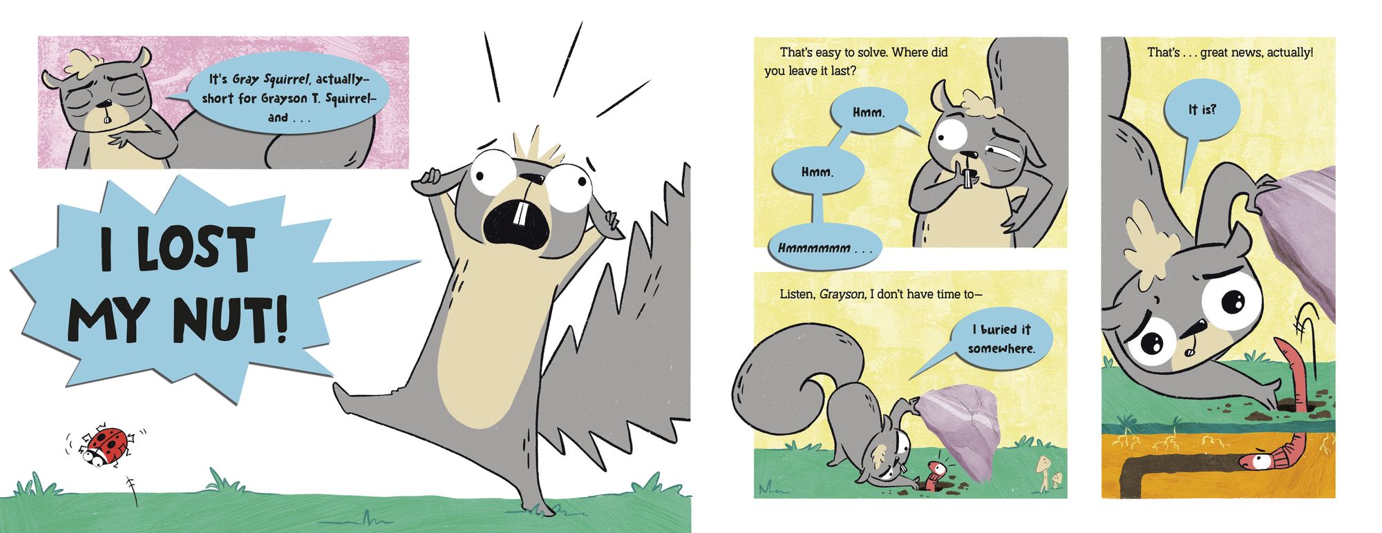 Gray Squirrel Loses It!