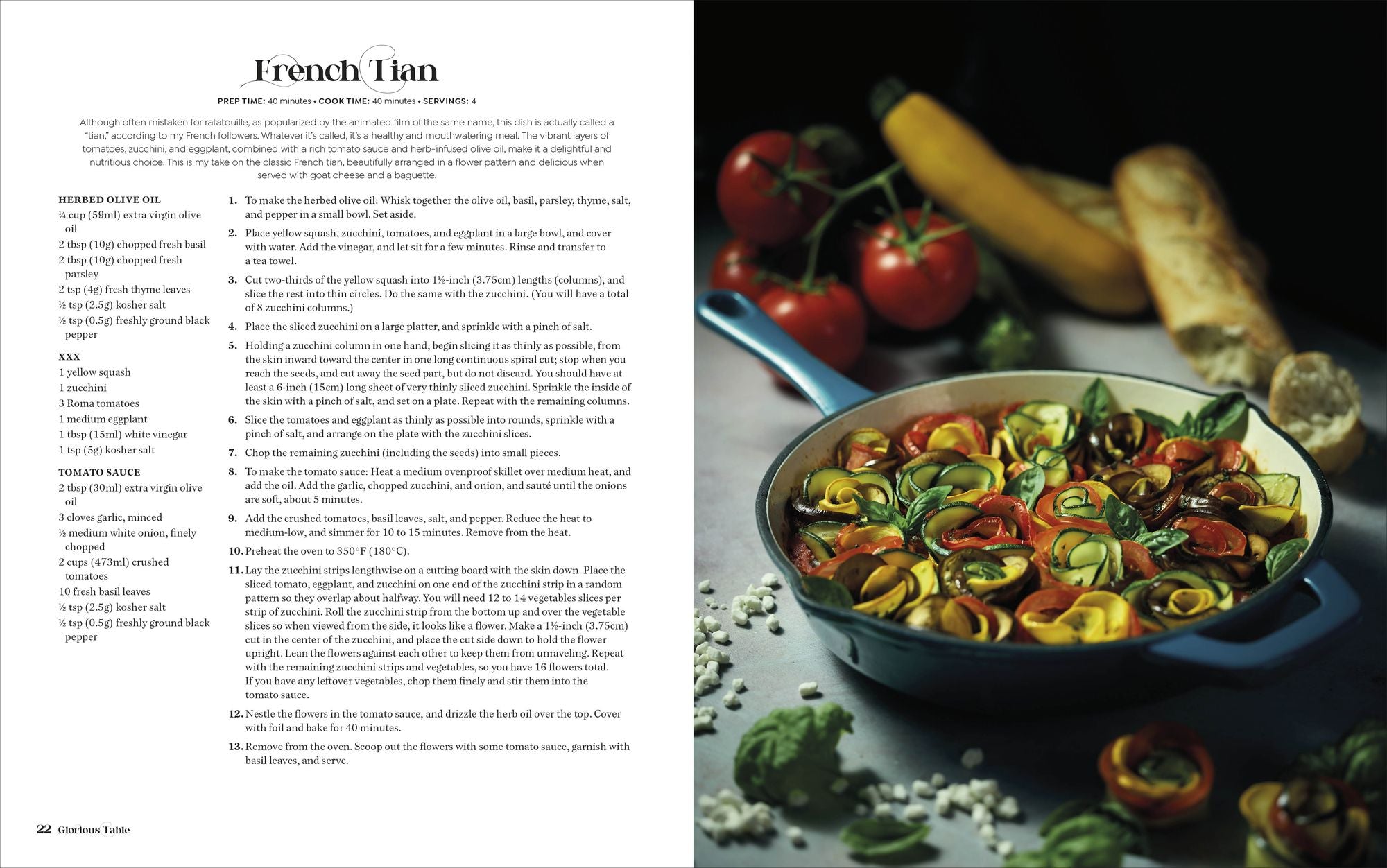 Glorious Table: Beautiful Food for a Delicious Life: A Cookbook