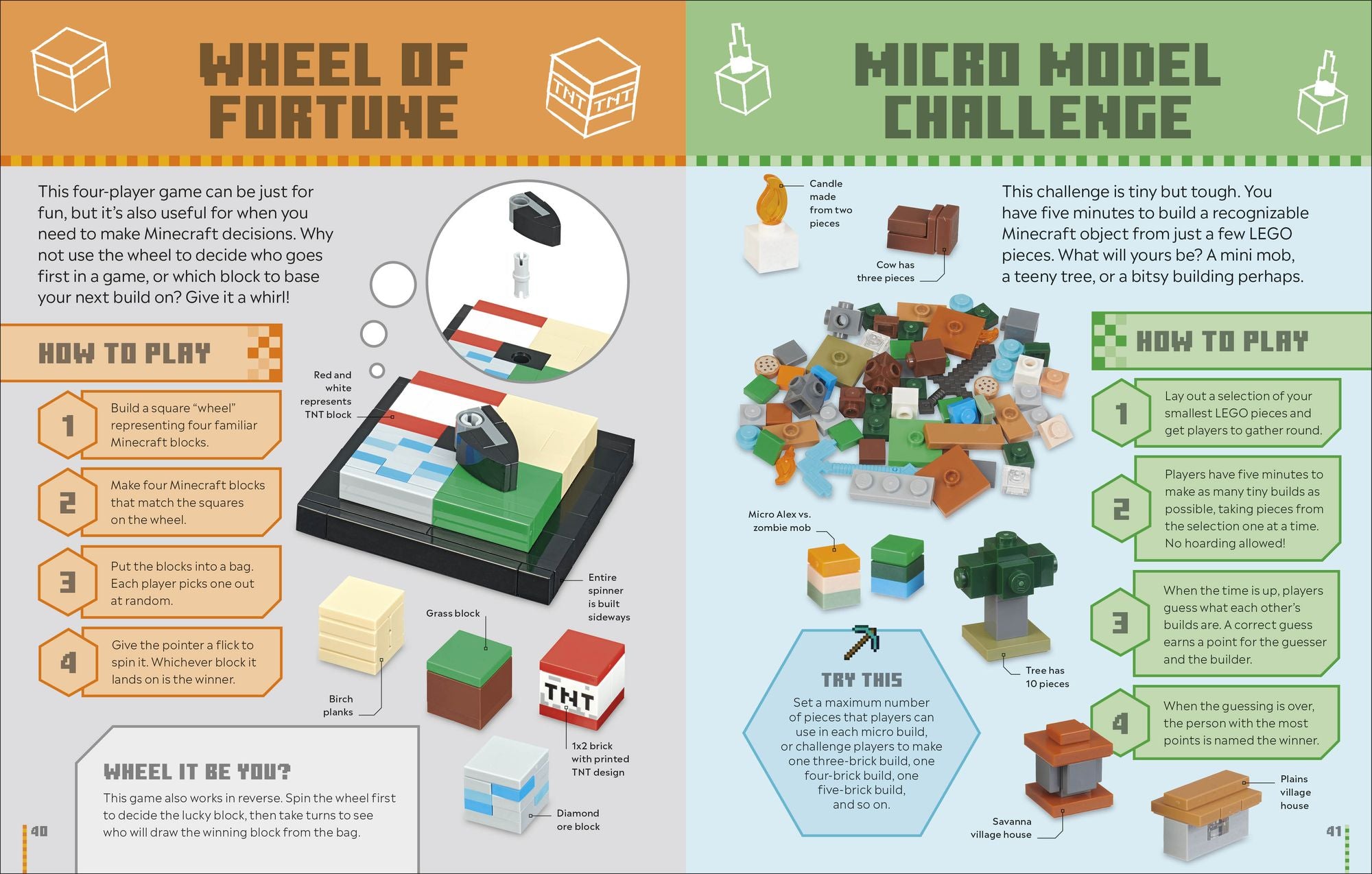 LEGO Minecraft Games Book: 50 Fun Ideas to Play with Your LEGO Collection!