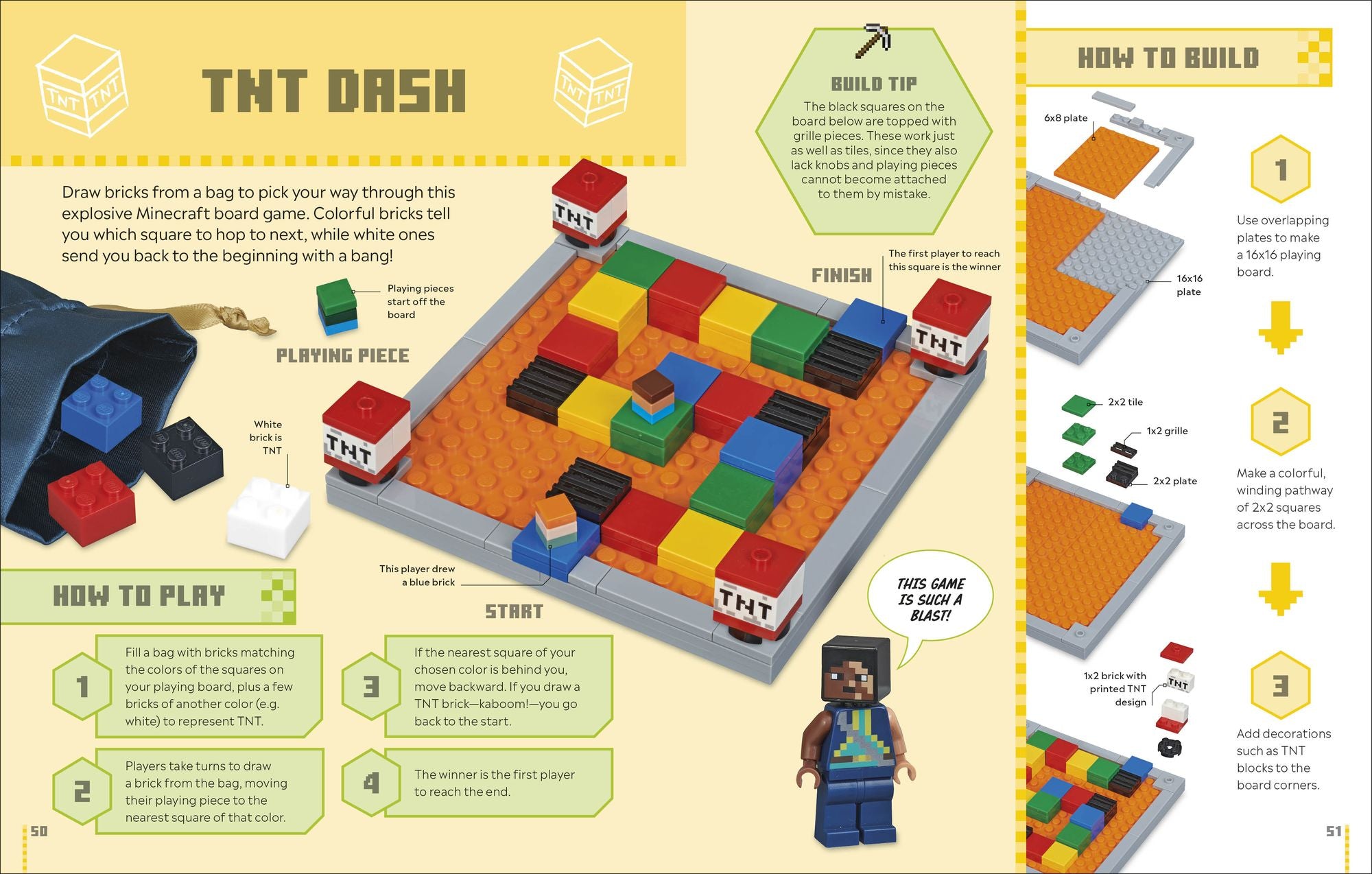LEGO Minecraft Games Book: 50 Fun Ideas to Play with Your LEGO Collection!