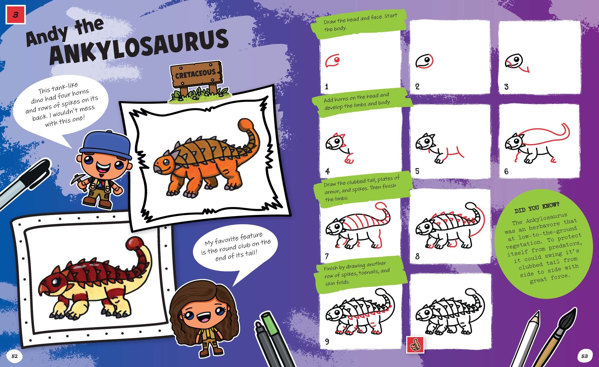 Draw with Art for Kids Hub Dinosaurs