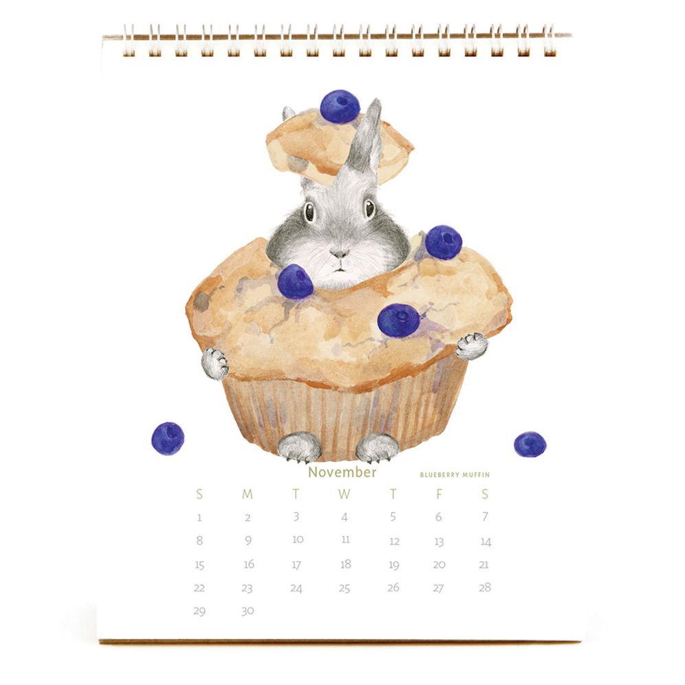 2026 Dear Hancock Bunny Calendar-Hare at the Caf