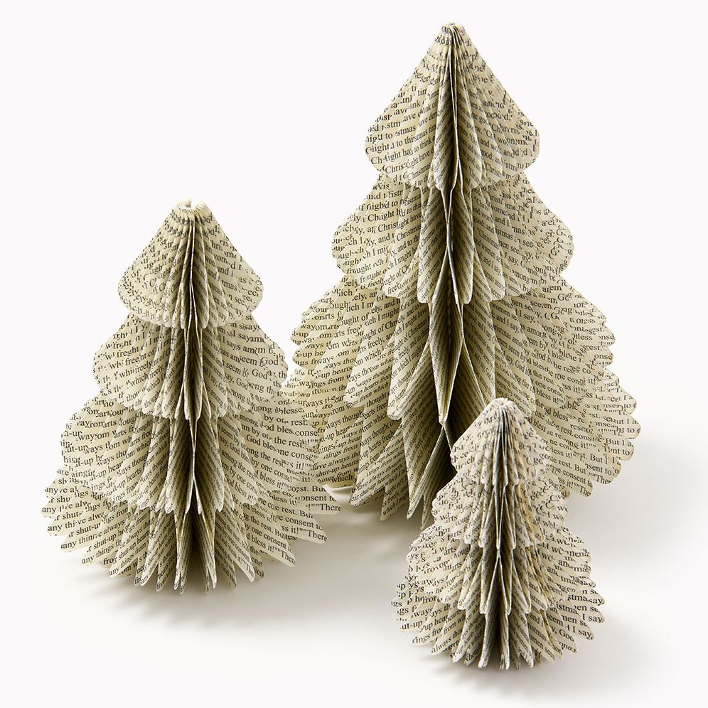 Honeycomb Book Print Trees