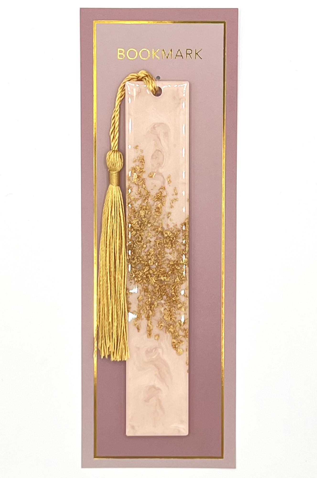 Geode Resin Bookmarks - Pink/Gold