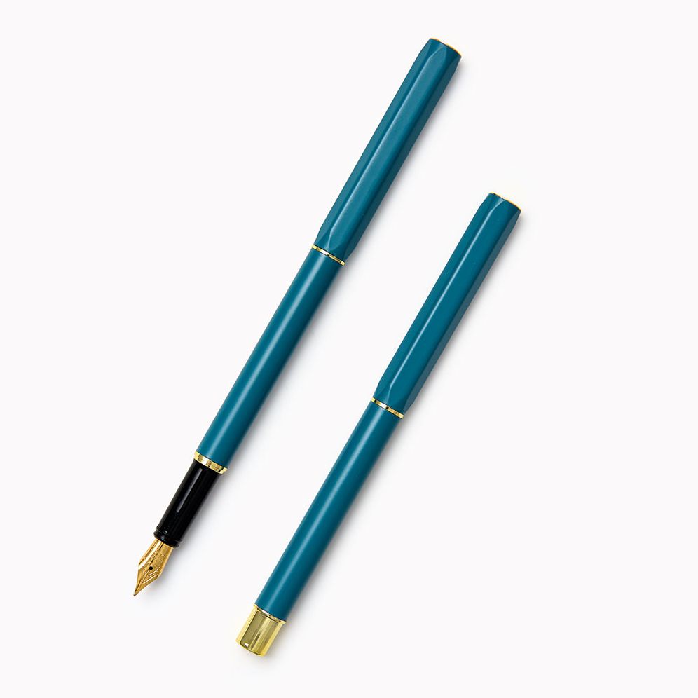 Teal Paper Wasp Pen S/2 - Fountain