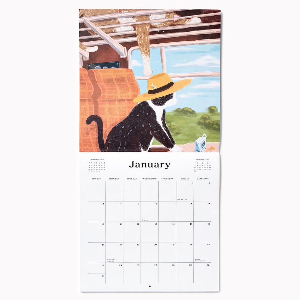 2027 Paper Source Catitude Calendar