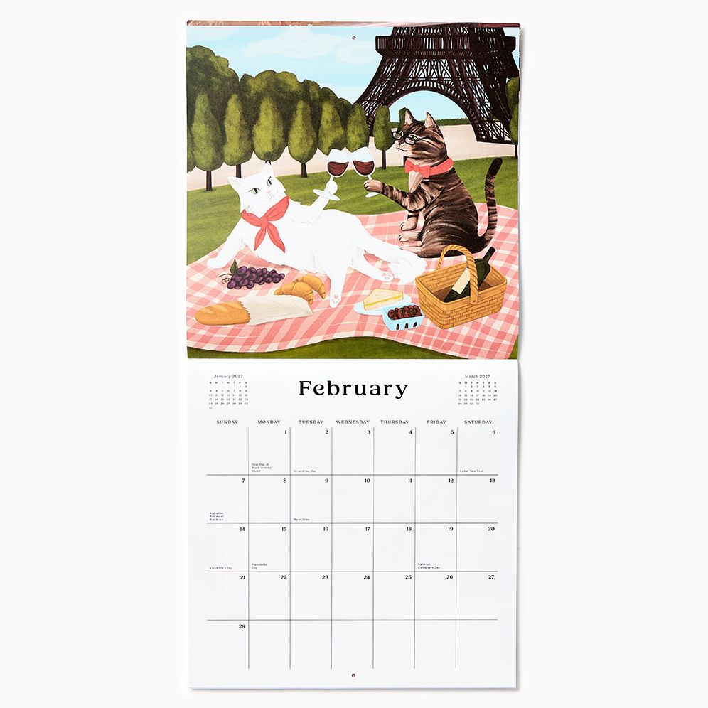 2027 Paper Source Catitude Calendar