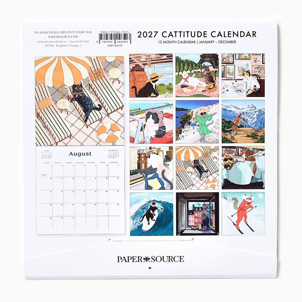2027 Paper Source Catitude Calendar