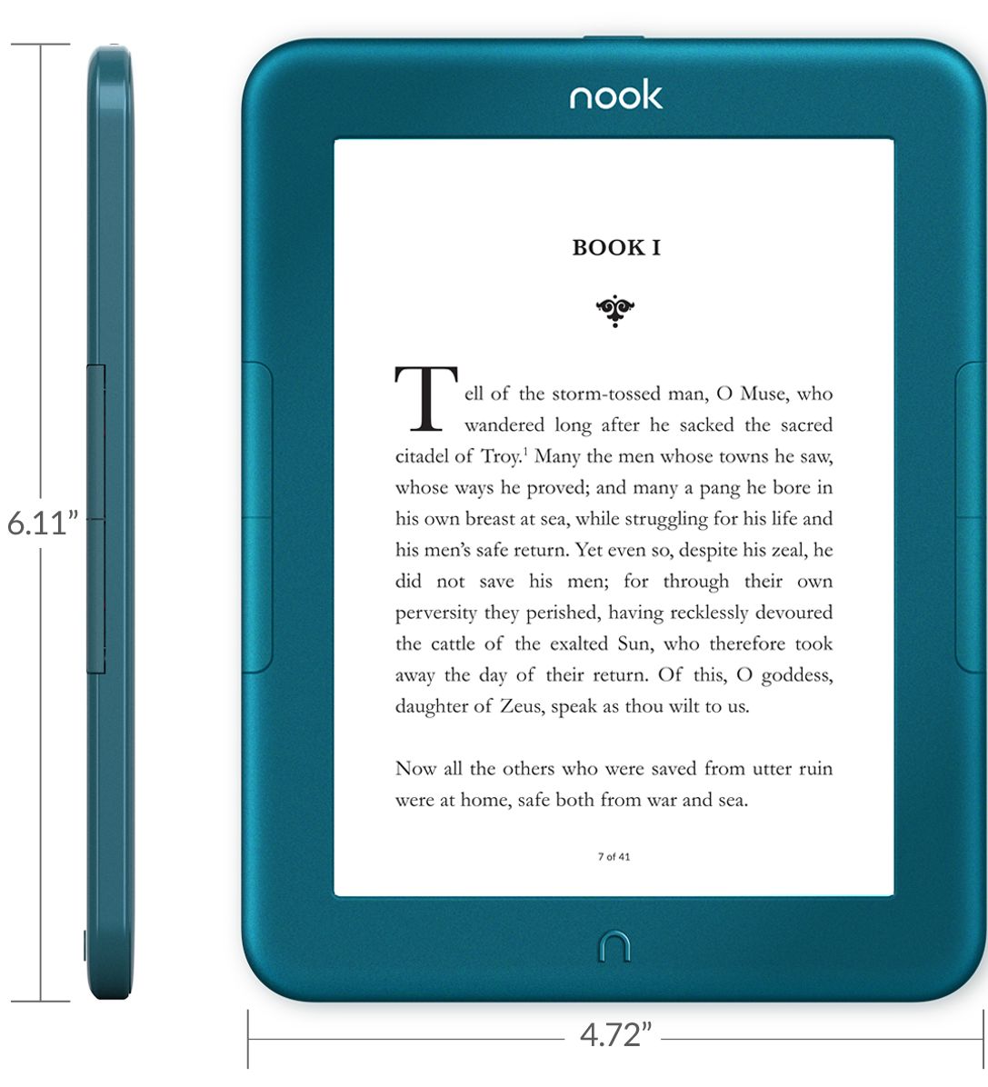 NOOK GlowLight 4 Ocean Teal Edition