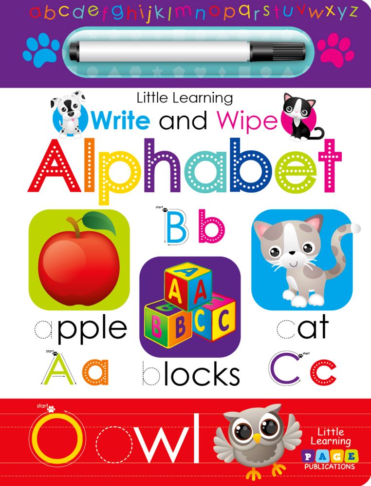 Little Learning Write and Wipe Alphabet