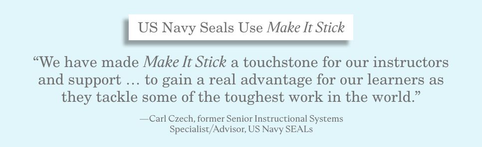 Make It Stick: The Science of Successful Learning
