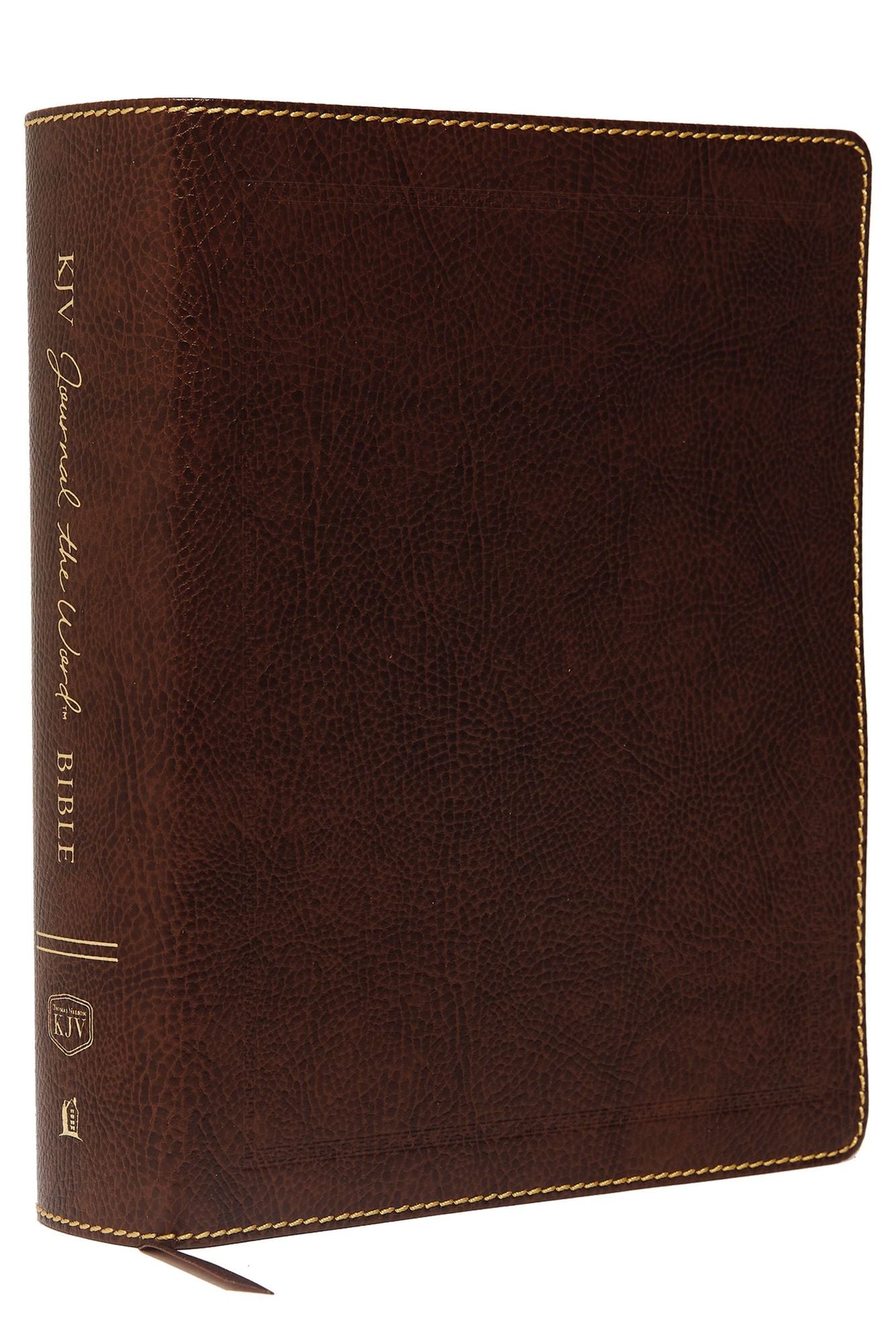 KJV Large Print Bible, Journal the Word: Reflect, Journal or Create Art Next to Your Favorite Verses (Brown Bonded Leather, Red Letter: King James Version)