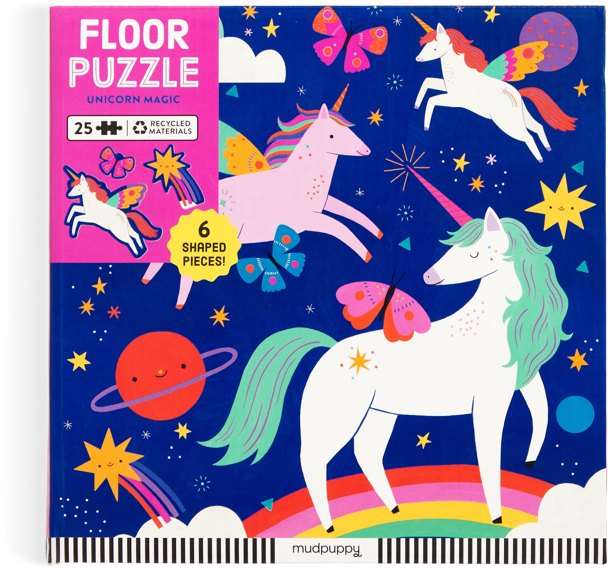Unicorn Magic 25 Piece Floor Puzzle with Shaped Pieces