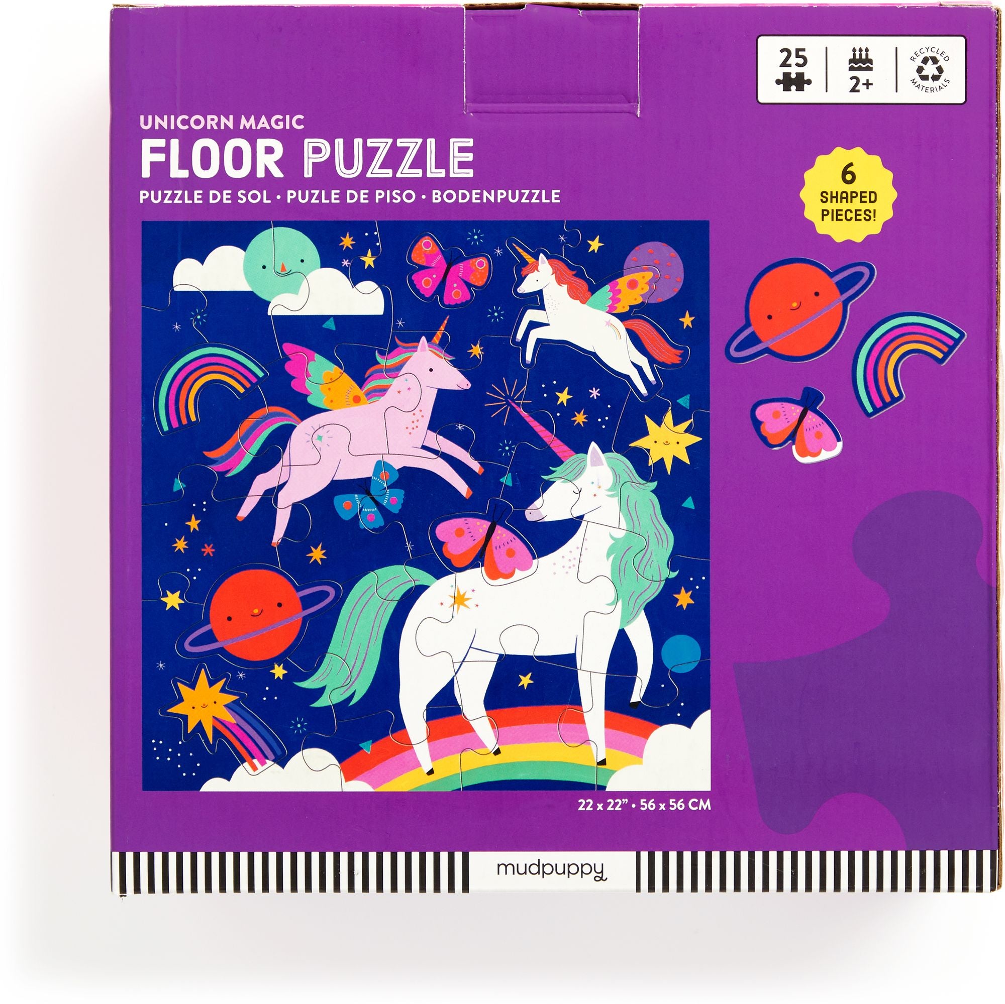 Unicorn Magic 25 Piece Floor Puzzle with Shaped Pieces