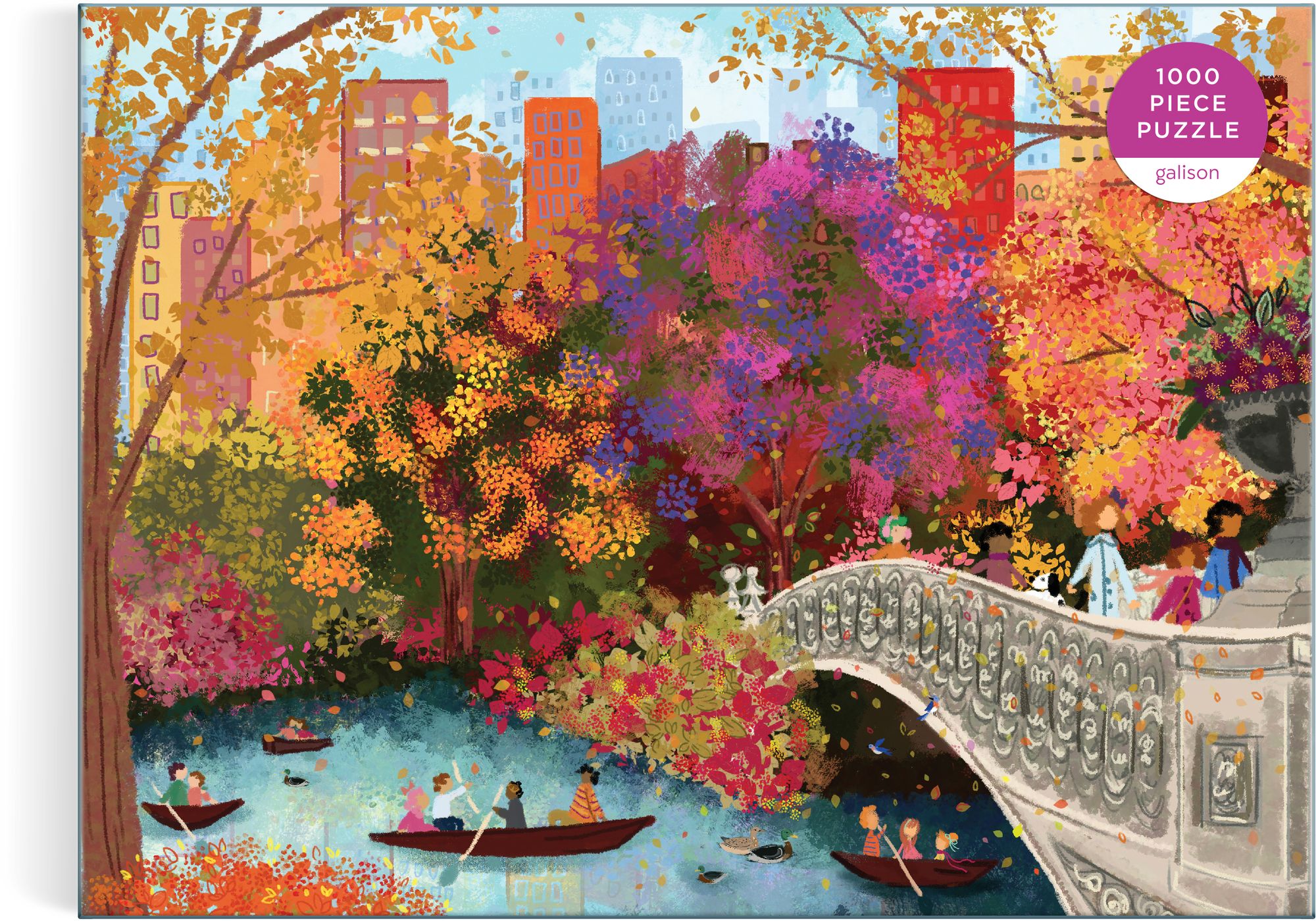 Autumn On Bow Bridge 1000 Piece Puzzle