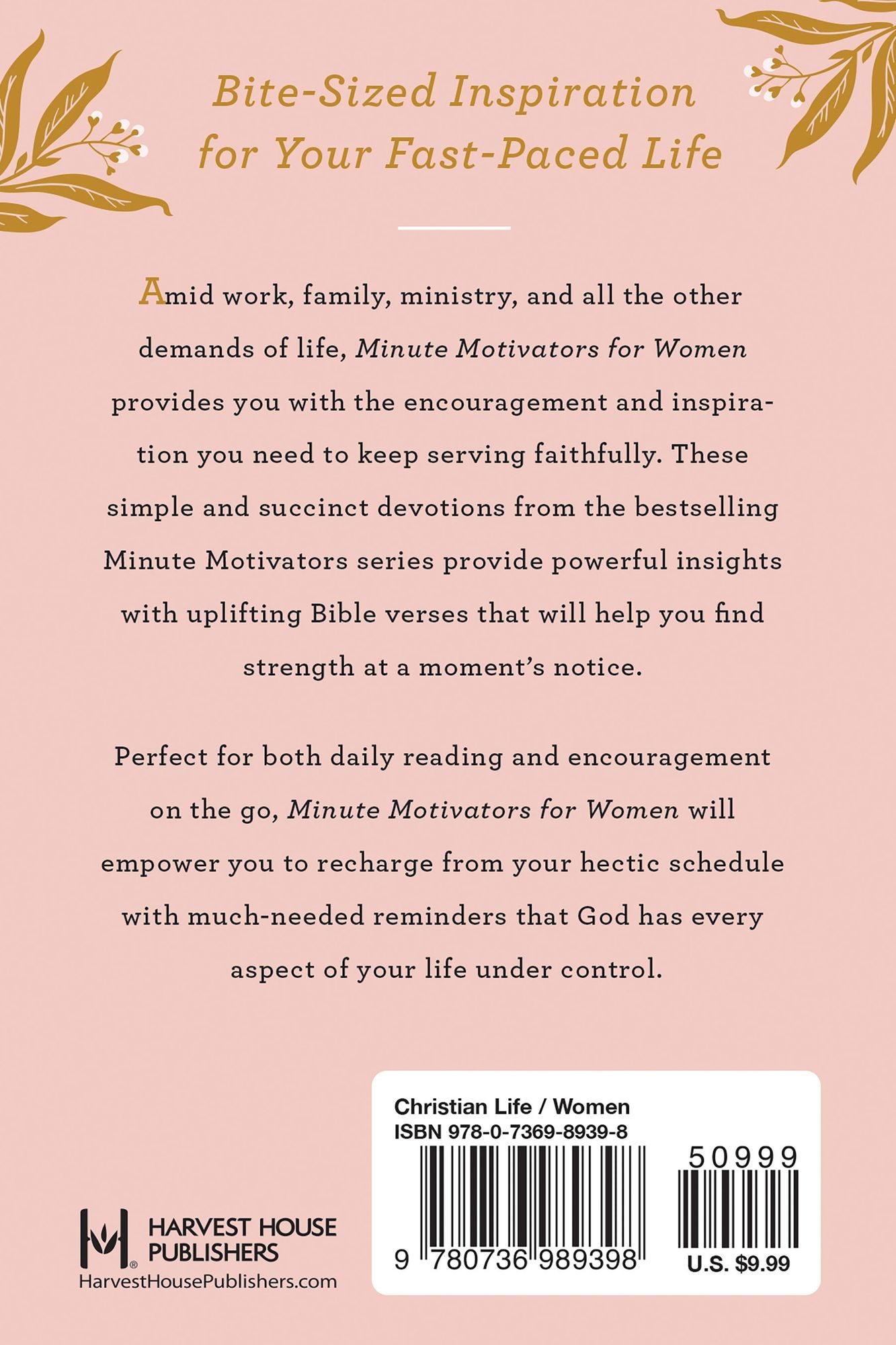 Minute Motivators for Women: Quick Encouragement for Your Daily Life
