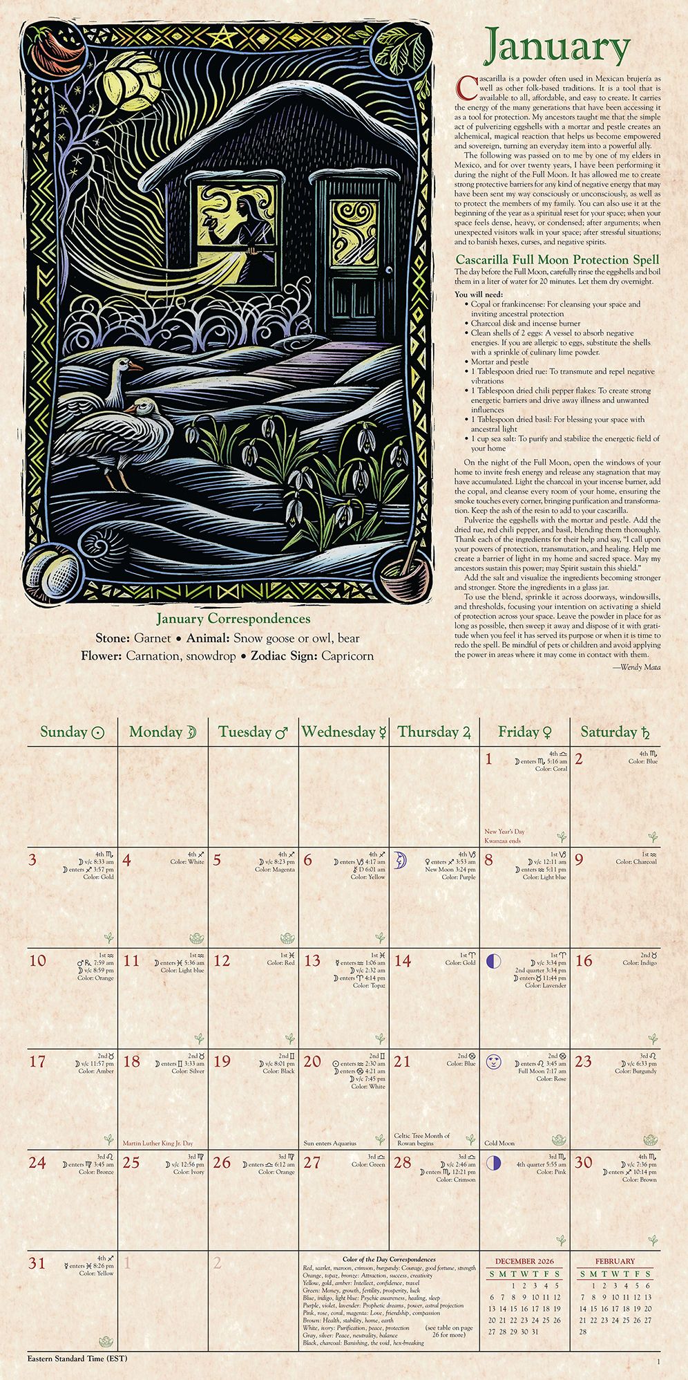 2027 Llewellyn's Witches Wall Calendar