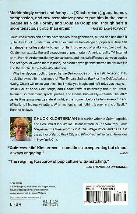 Sex, Drugs, and Cocoa Puffs: A Low Culture Manifesto
