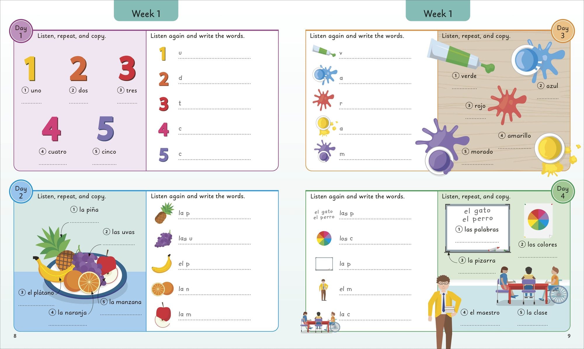 Spanish for Everyone Junior: 5 Words a Day