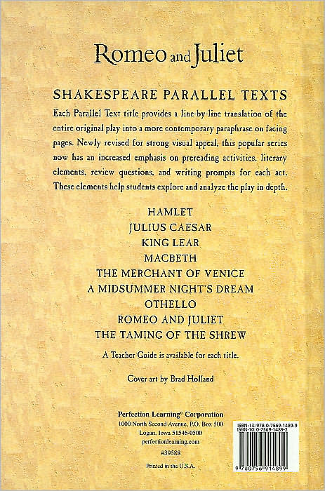 Romeo and Juliet -Parallel Text, Third Edition
