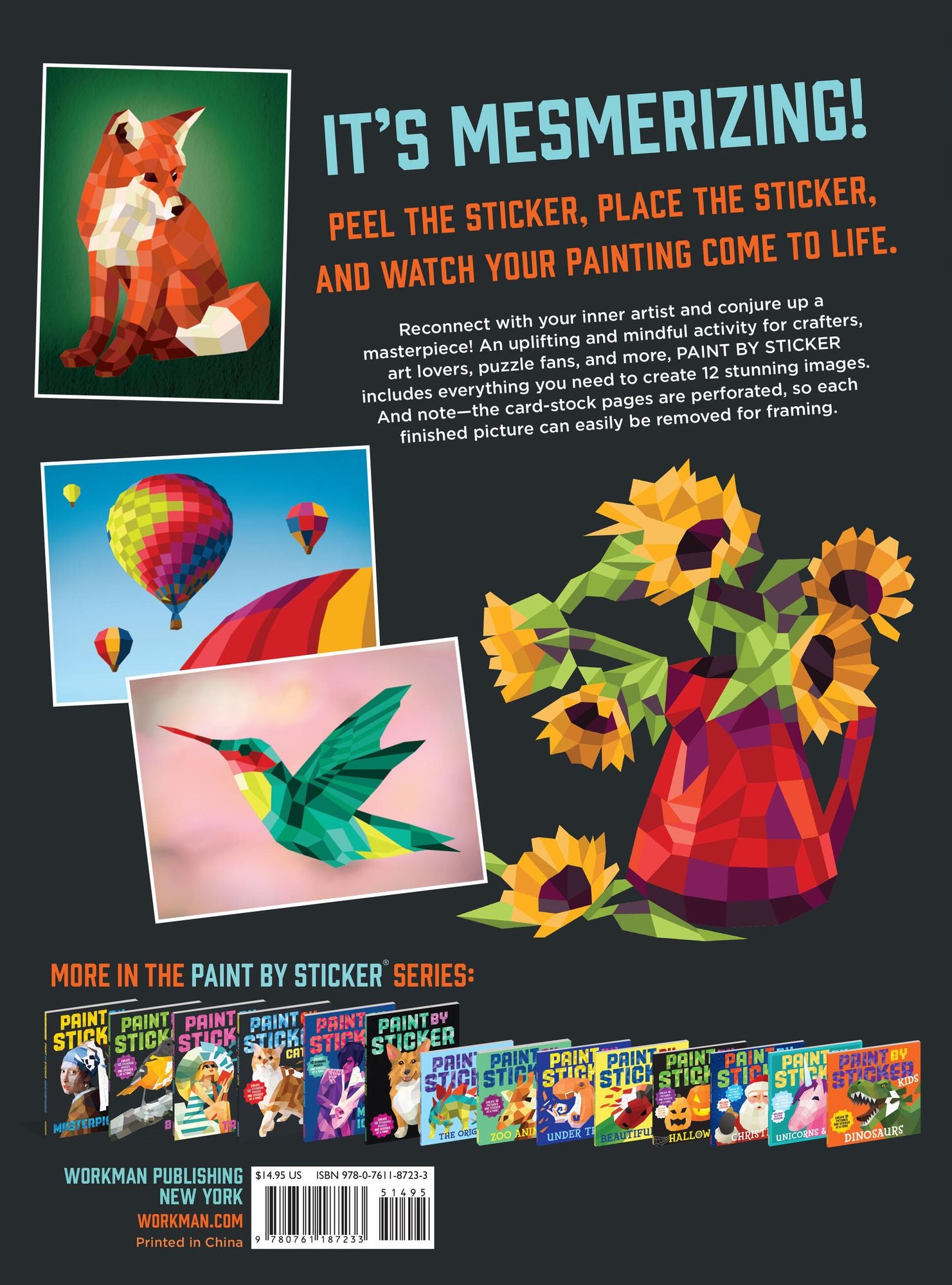 Paint by Sticker (Official): Create 12 Masterpieces One Sticker at a Time!
