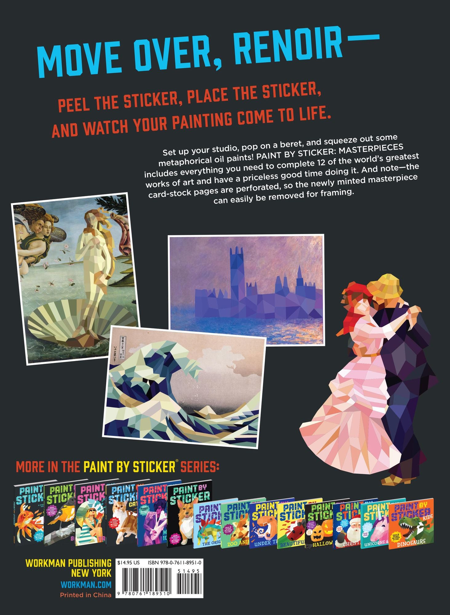 Paint by Sticker (Official): Masterpieces: Re-create 12 Iconic Artworks One Sticker at a Time!